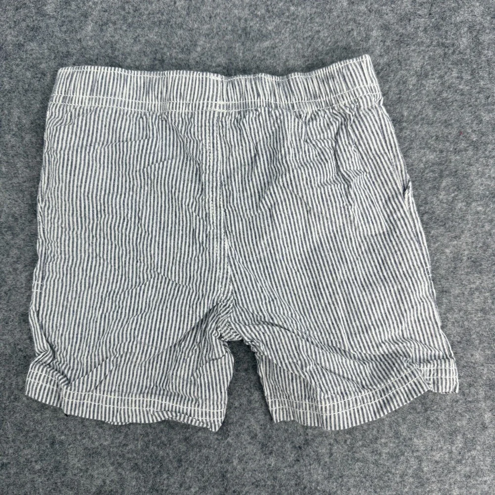 Carters Shorts Boy 24‎ Months Pull On Whale Anchor Stripe 100% Cotton Summer